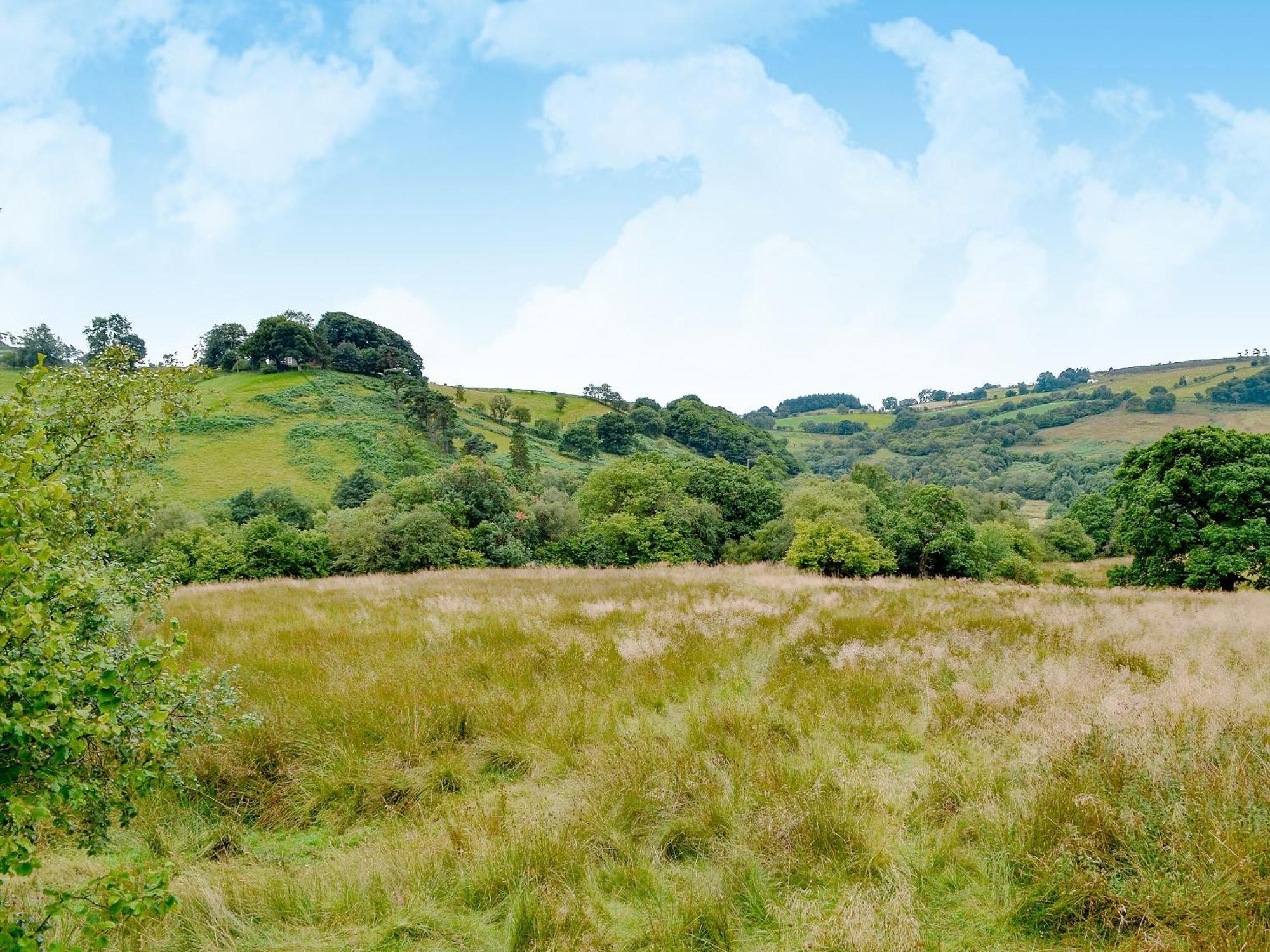 Castle View Villa Llanbadarn Fynydd Bagian luar foto